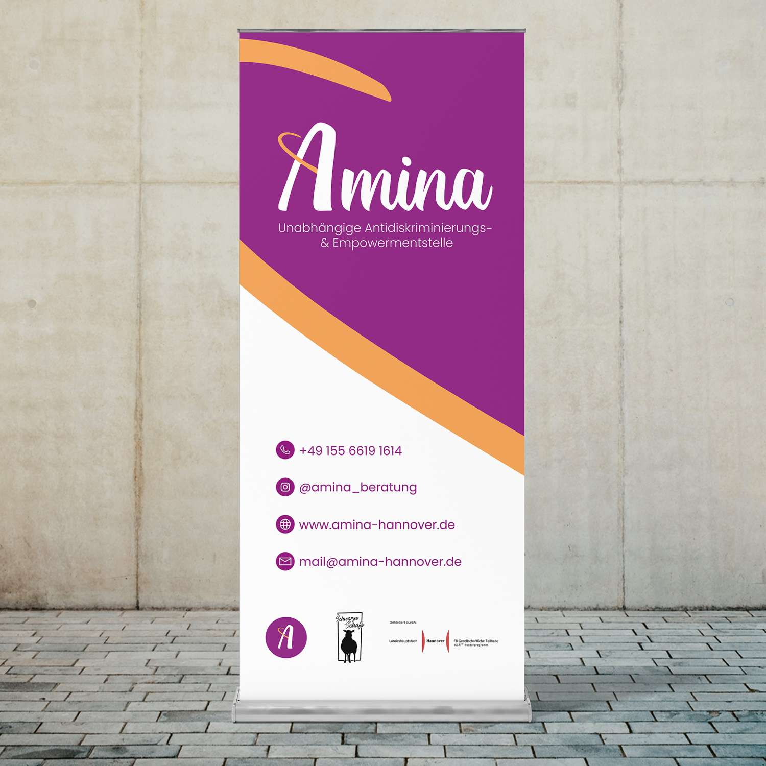 Amina Hannover Roll Up Mockup