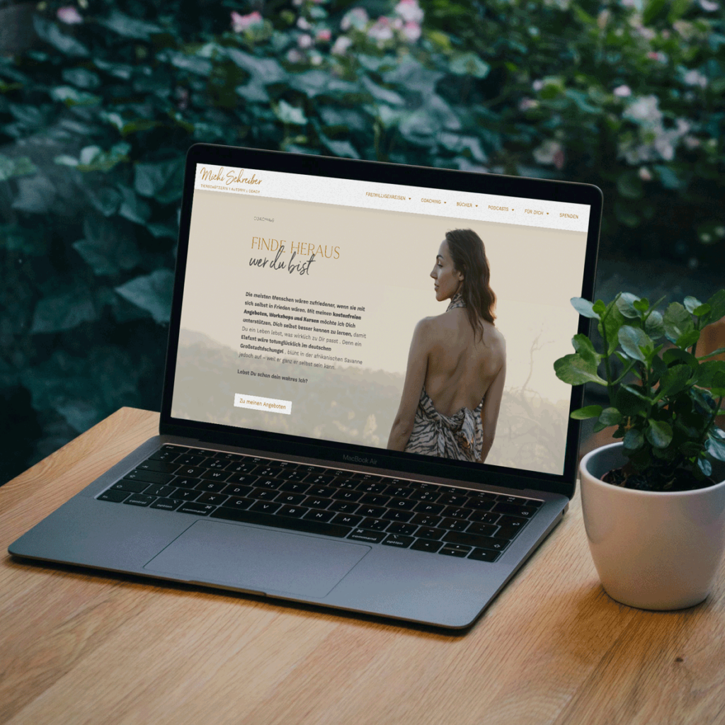 Michi Schreiber Website Mockup