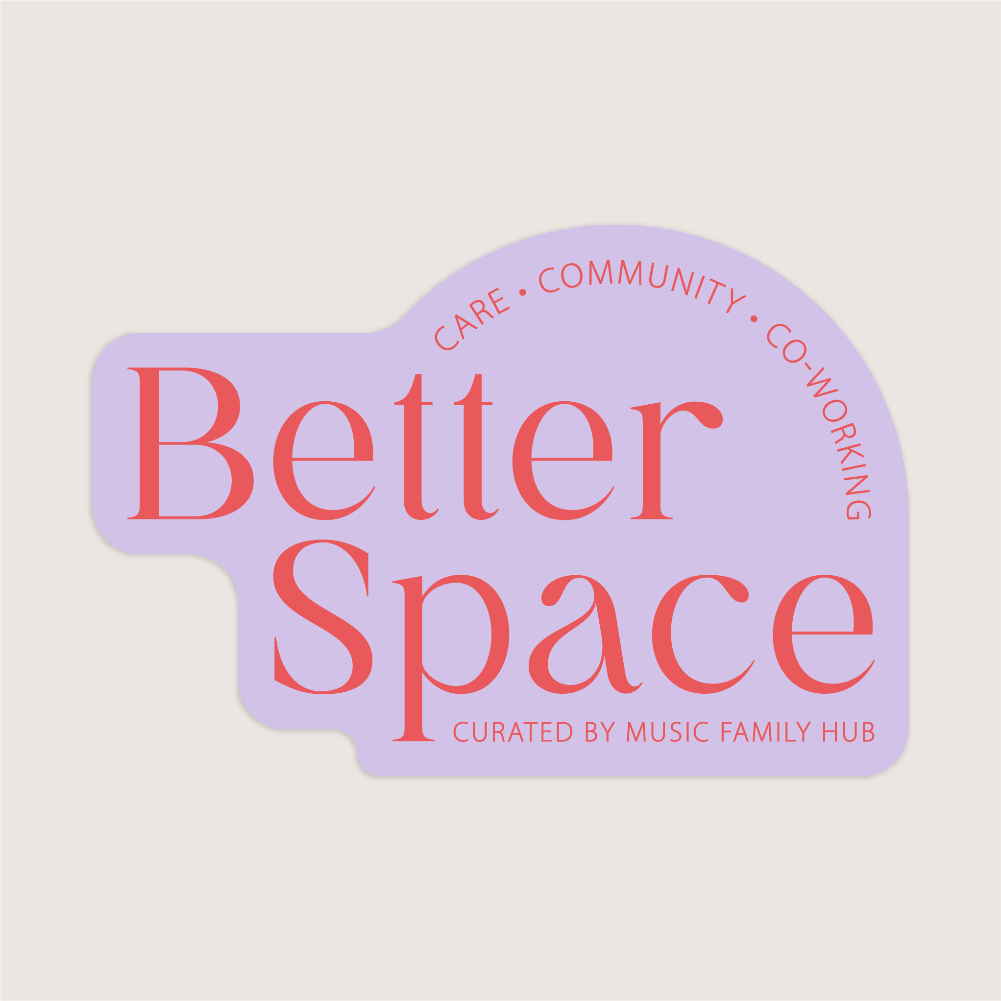Better Space Sticker Mockup